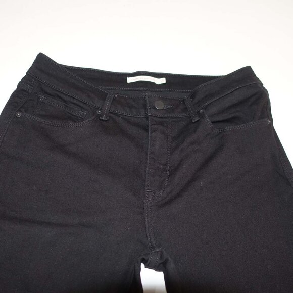 Levi's Women's Classic Mid Rise Skinny Jeans Size 10 Black 29" Inseam Stretch - Picture 2 of 6
